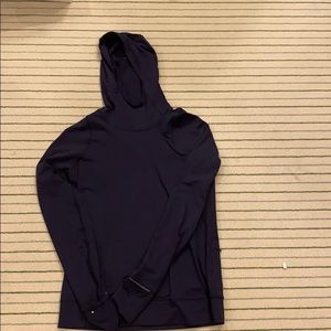 Lulu Lemon Navy Long Sleeve Warm Up Top w/ hood